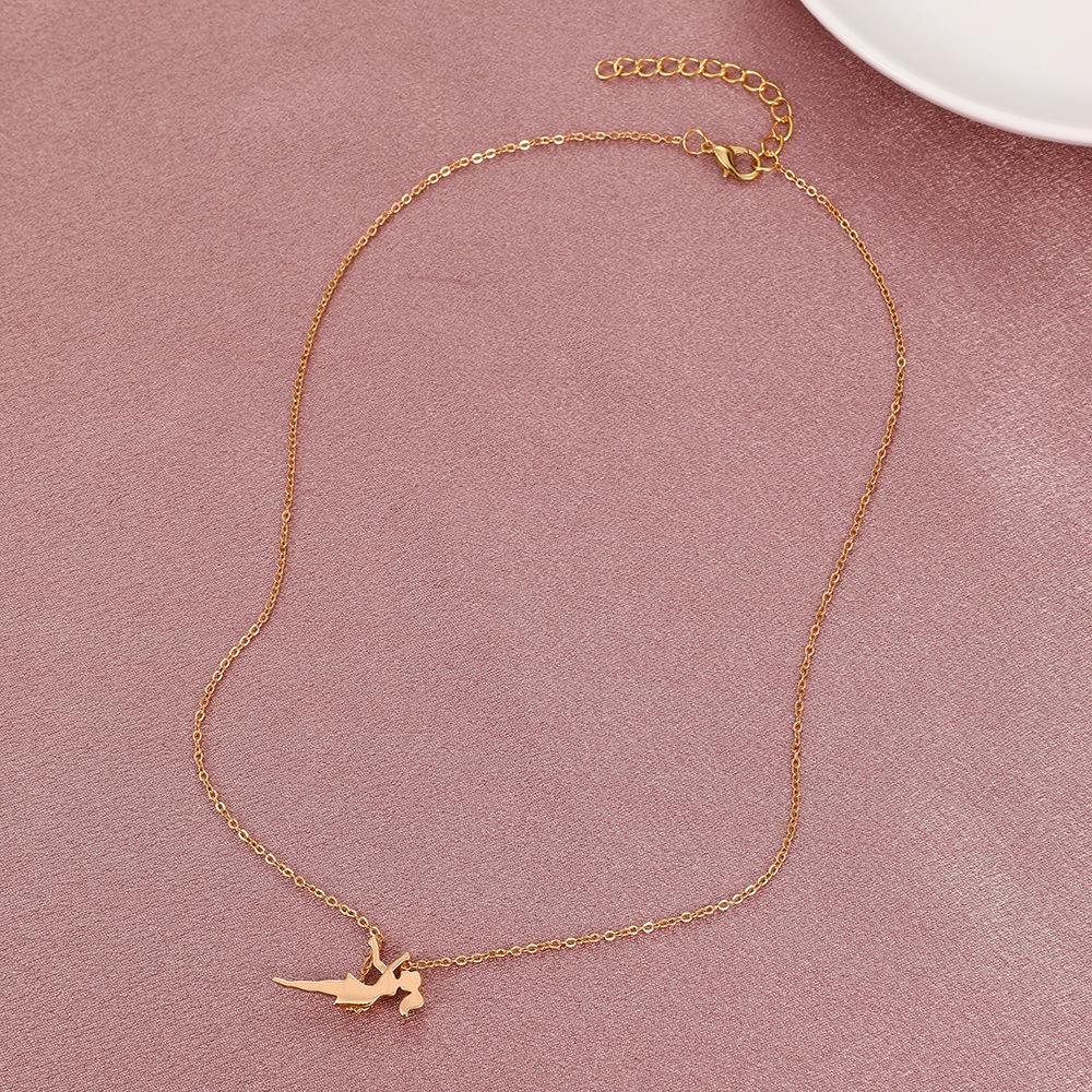 Simple temperament girl swing clavicle chain fashion ins creative design sense necklace student bestie girl