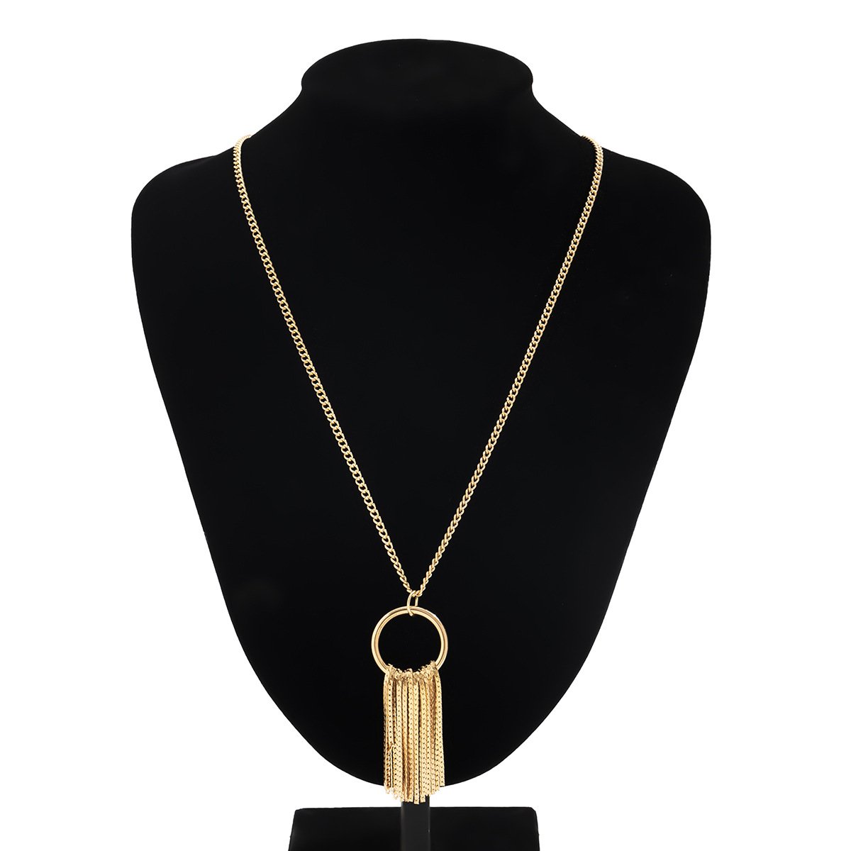 Jewelry Hip Hop Punk Long Tassel Sweater Chain Sweet Cool Minority Simple Metal Necklace Female