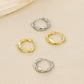 Ins wavy twist earrings female fashion temperament matte irregular geometric earrings simple net red earrings