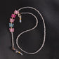 Fashion colorful butterfly handmade chain glass rice beads glasses chain mask anti-lost lanyard hanging chain