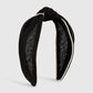 F4381 Net Red Sweet Fabric Knotted Headband Contrasting Color Wrapped Transparent Small Fresh Fashion High Skull Top Headband