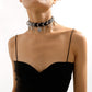 N1867 Sweet and Cool Personality PU Collar Female Rivet Butterfly Creative Rock Harajuku Leather Necklace
