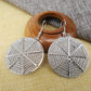 Earrings fashion retro disc spider web frosted earrings vintage earrings