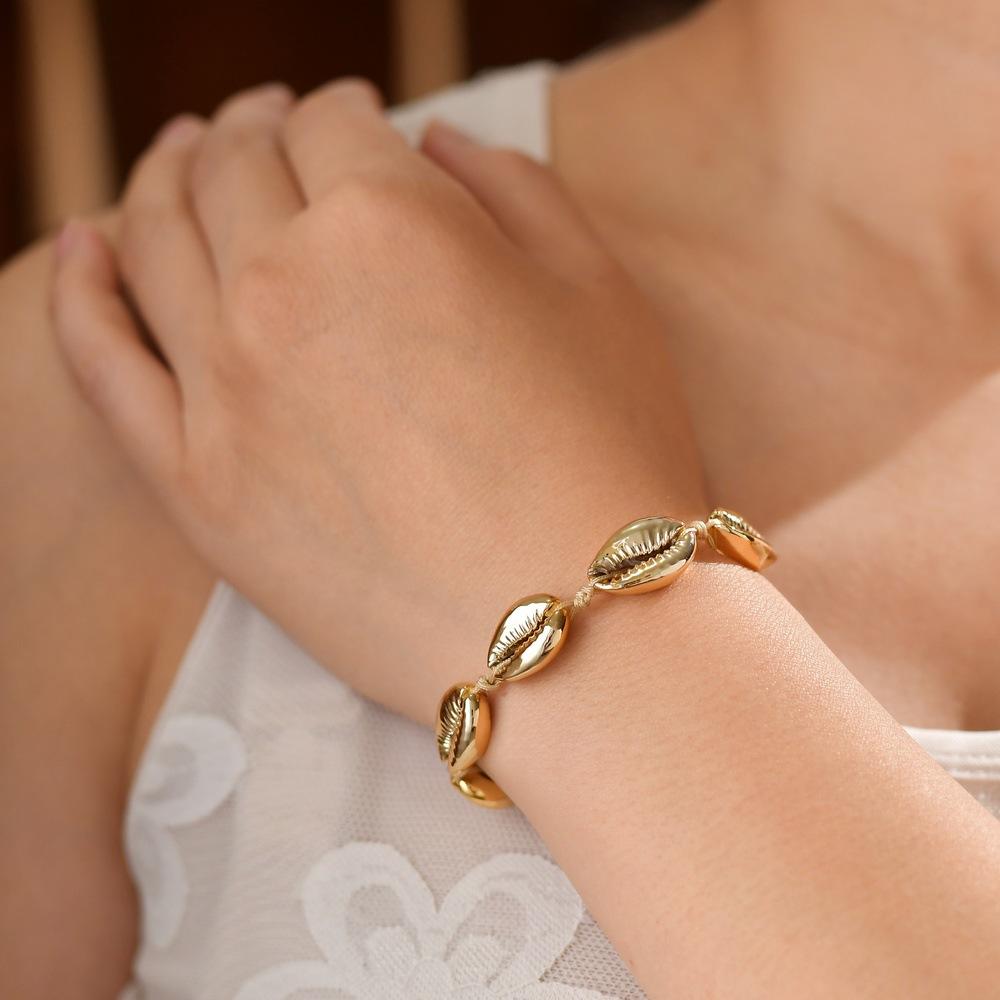 Popular Jewelry Bracelet Electroplated Shell Bracelet Simple Fashion Bracelet