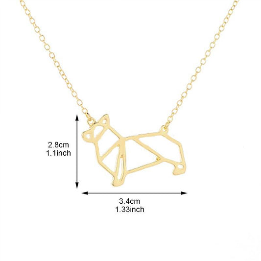 Jewelry Cute Hollow Dog Pendant Necklace Pet Small Animal Popular Jewelry