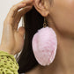 Jewelry Creative Rainbow Color Plush Peach Heart Earrings Female Exaggerated Fashion Imitation Rabbit Fur Heart Earrings