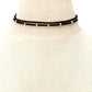 Jewelry Simple Faux Suede Beaded Collar Necklace Women's City Collar Fast Fading