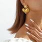 E11131 French retro palace pearl flower earrings baroque niche symbol simple love earrings