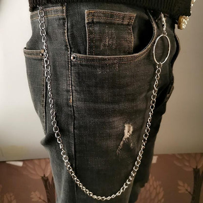 Jewelry personality retro men and women body chain rock night multi-layer waist chain jeans chain
