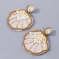 E1336 Jewelry Personality Beaded Sequins Colorful Earrings Design Shell Gradient Earrings