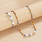 Jewelry baroque special-shaped imitation pearl necklace set color rice beads beaded geometric necklace female