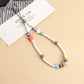 Jewelry multi-element five-pointed star white rice beads mobile phone beaded pendant ins bag pendant