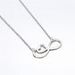 Titanium steel creative 8-character love necklace women's light luxury niche design clavicle chain