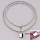 Dongdaemun same style lock necklace for men and women exaggerated INS gold lock necklace for women
