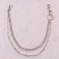 Double-layer pants chain ring love letter personality waist chain jeans accessories women