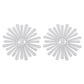E196 Personality Design Niche Sunflower Glossy Earrings Cold Niche Sunflower Metal Earrings
