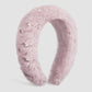 F4998 exaggerated autumn and winter plush headband women's light luxury retro cute pearl elegant geometric sweet headband