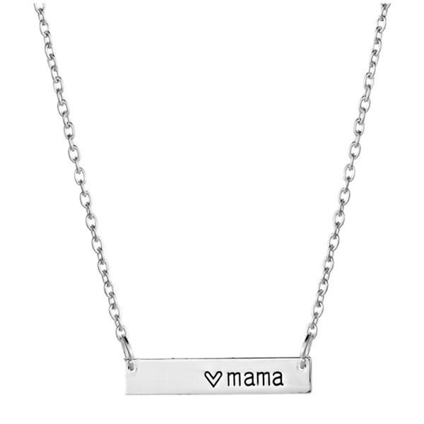 Popular Ladies Necklace Peach Heart Mother Pendant Necklace Mother's Day Gift