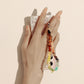ins colorful gravel turquoise mobile phone chain hand-woven wire rope mobile phone lanyard mobile phone shell pendant pendant