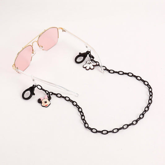 Explosive Acrylic Mouse Mask Chain Children's Cartoon Mickey Candy Color Glasses Chain Earphone Lanyard