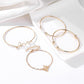 Jewelry Set Letter LOVE Geometric Knotted Bracelet Bracelet Combination Four-piece Set