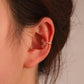 Diamond star ear clip retro simple fashion personality metal single earrings without piercing