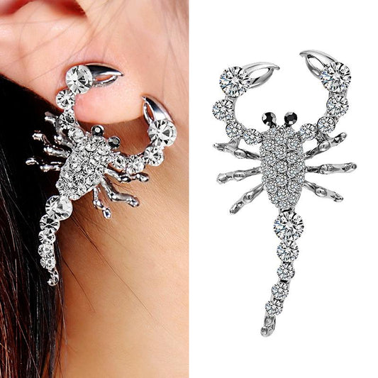Explosive earrings fashion poisonous scorpion earrings jewelry female personality light luxury animal punk earrings