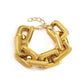 Jewelry Punk Hip Hop Square Buckle Chain Necklace Fashion Trend Geometric Single Layer Necklace Women
