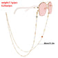 Metal mask anti-lost rope ins mini color butterfly high-end sense glasses chain hanging chain mask hanging rope face chain female