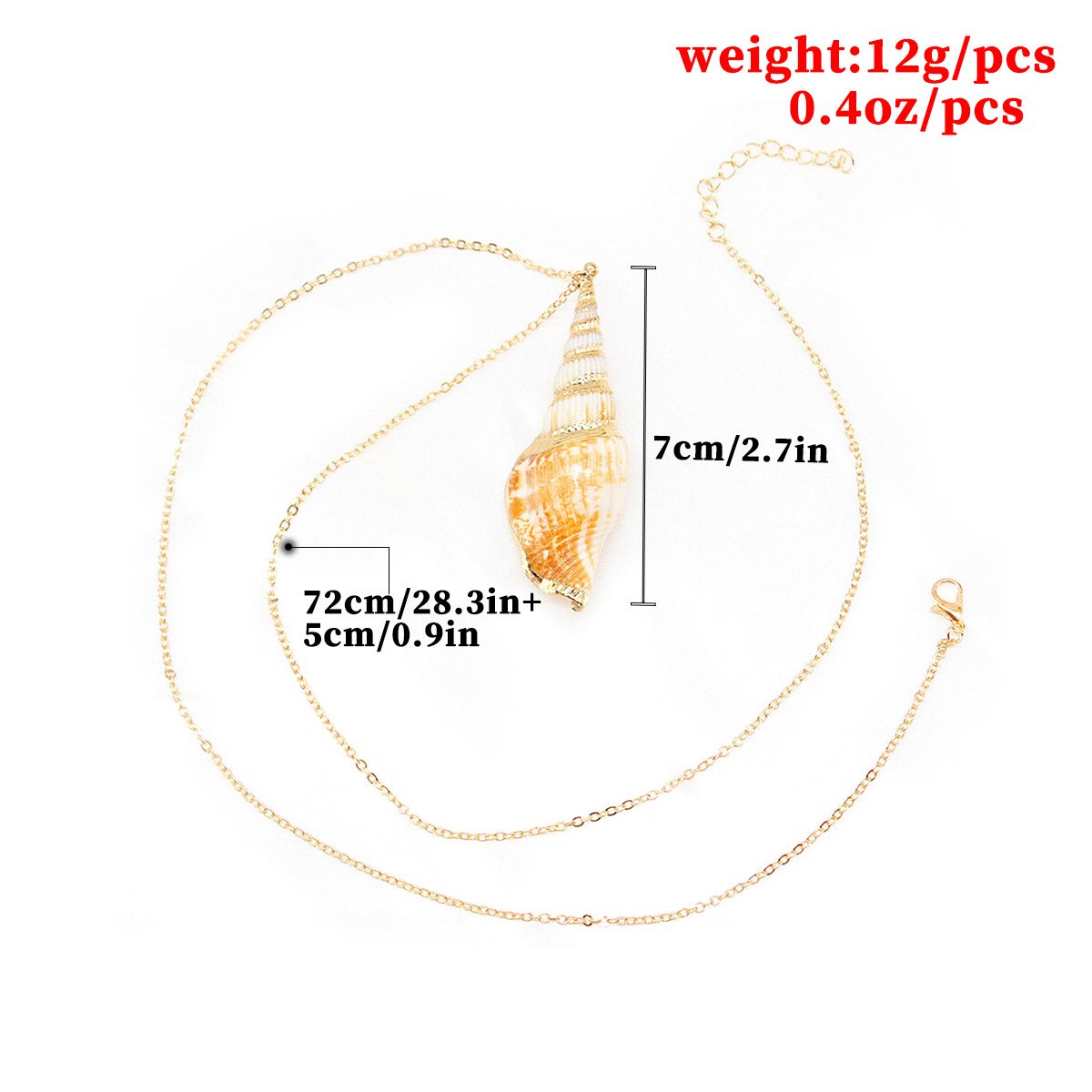 Jewelry Shell Conch Long Necklace Female Personality Creative Accessories Pendant Clavicle Chain