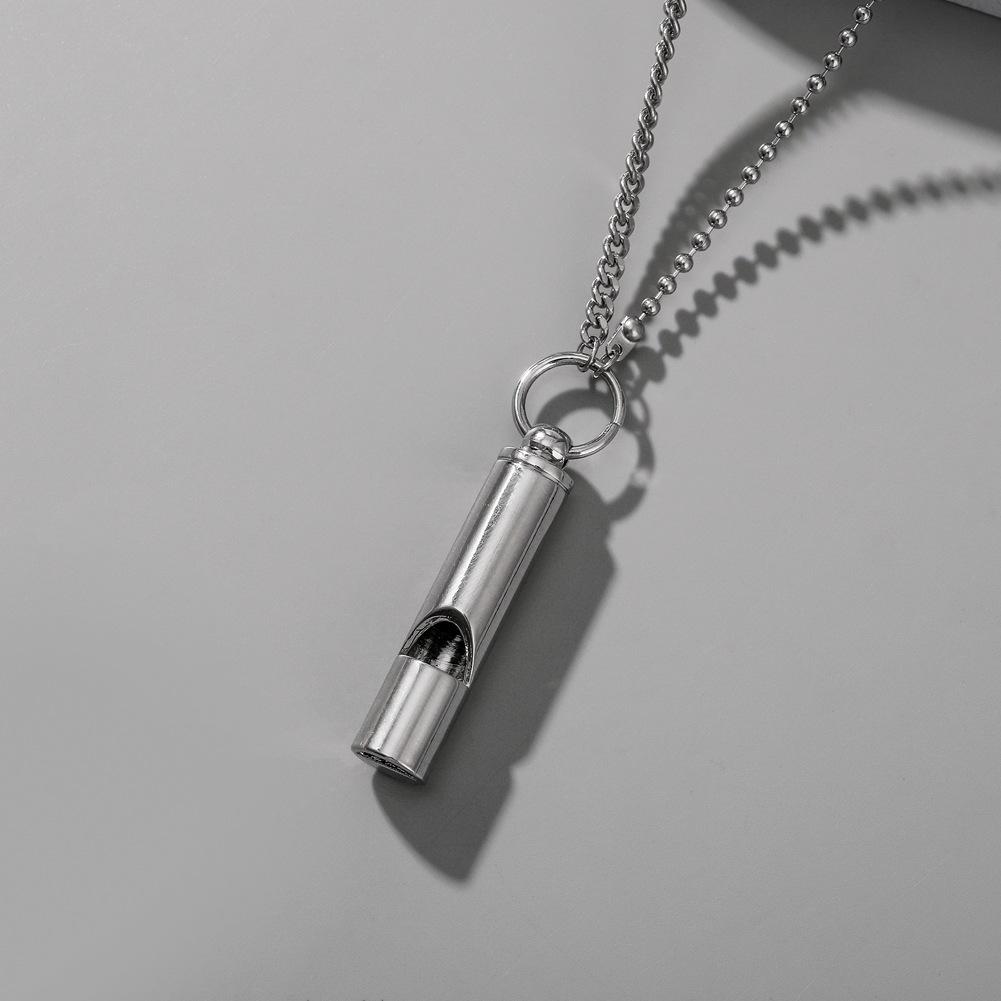 ins simple cold creative can whistle pendant personality hip-hop fashion necklace men and women tide