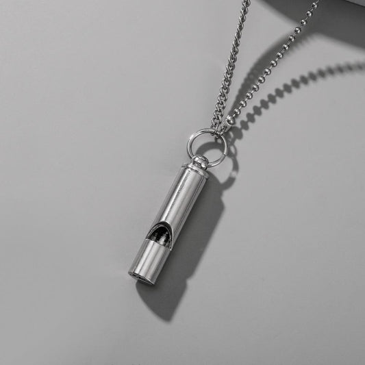 ins simple cold creative can whistle pendant personality hip-hop fashion necklace men and women tide
