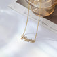 Cold temperament letter brick Mama necklace female simple design clavicle chain mother's day jewelry