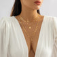 Jewelry Niche Geometric Star Tassel Necklace Female Fashion Metal Sexy Multilayer Necklace