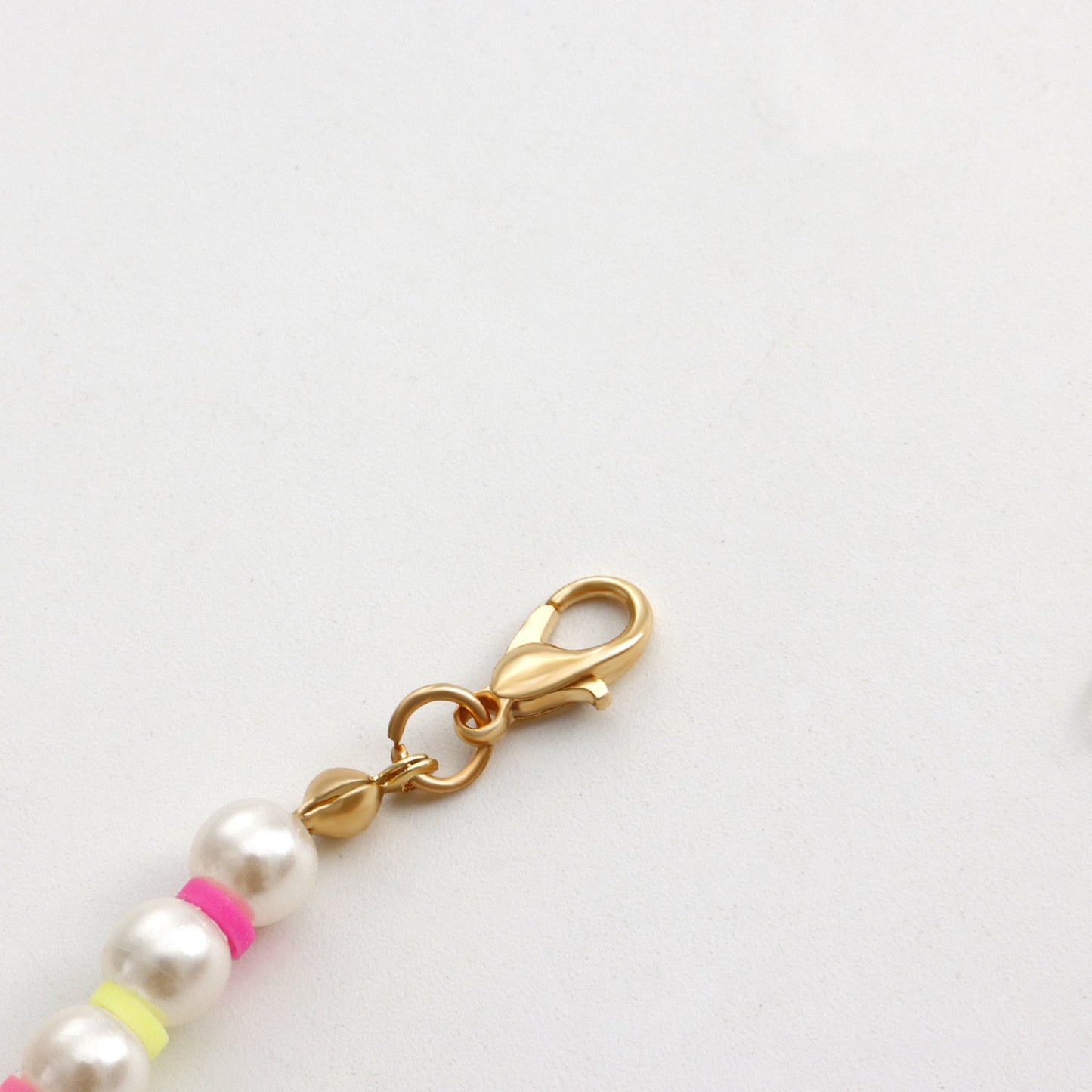 Jewelry Popular Imitation Pearl Color Soft Pottery Necklace Necklace Women's Street Shoot Pearl Necklace