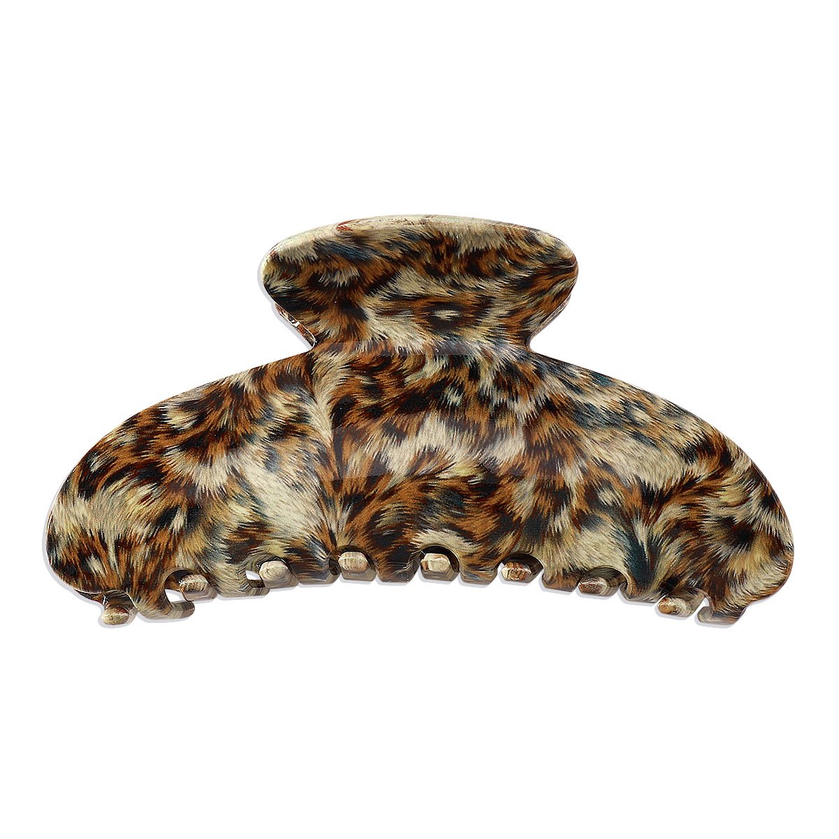 F4298 Acrylic Resin Exaggerated Fashion Shark Clip Spot Texture Retro Personality Hair Clamp Female