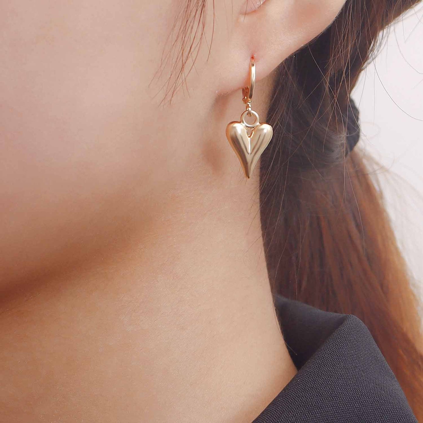 Jewelry Fashion Mini Geometric Oil Drip Flower Earrings Earrings High-end Niche Earrings