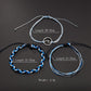Vintage Charm Bracelet Surf Navy Woven Three-Piece Bracelet Jewelry