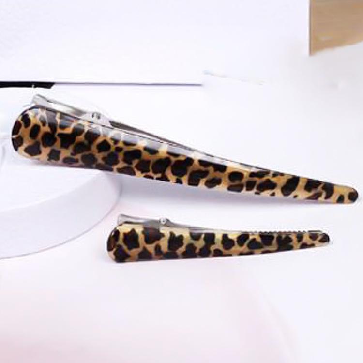 Women's leopard print hair clip large duckbill clip hair card side clip 2 yuan hair accessories
