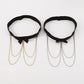 C353 Night Sexy Fashion Leg Ring Elastic Belt Bowknot Chain Tassel Leg Chain Ankle Ring Female