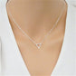 Ladies Necklace Simple Fashion Popular Triangle Round Geometric Pendant Necklace