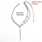 Jewelry punk trendy word tassel pendant necklace female luminous pearl diamond star pendant