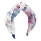 F4515 Contrasting Color Tie-Dye Chiffon Yarn Cross Headband Temperament Fairy Dreamy Sweet High Skull Top Fashion Headband Female