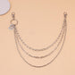 Ins jewelry punk hip-hop multi-layer pants chain personality trend wild letter B pendant jeans waist chain