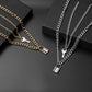 Retro Personality Variety of Chain Necklace Simple Temperament Lock Sweater Chain Necklace