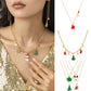 Jewelry Creative Diversified Christmas Tree Snowman Necklace Female Simple Imitation Pearl Drip Oil Star Necklace