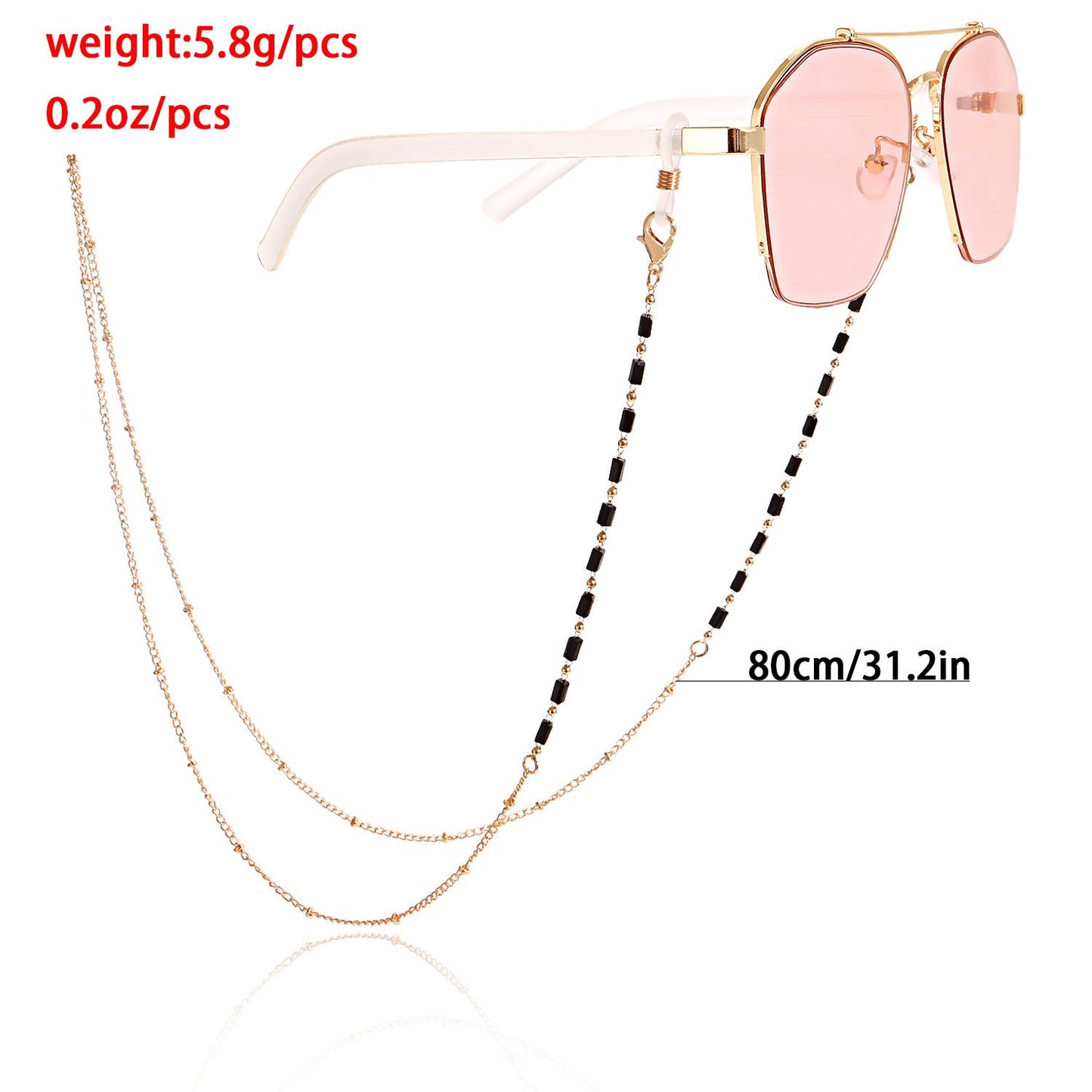 Jewelry Glasses Chain Mask Hanging Chain Fashion Crystal Devil Eyes Sunglasses Chain