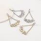 E1631 Jewelry Simple Water Drop Diamond Light Luxury Earrings Women's Geometric Exaggerated Elegant Gentle Earrings