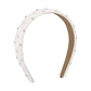 F4476 creative leather hair hoop ironing diamond wide edge fashion retro high skull top Mori girl head hoop hairpin