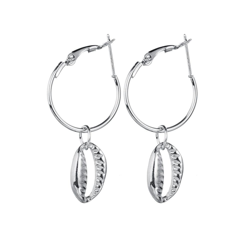 Accessories Fashion Personality Trend Alloy Shell Earrings Earrings Women's Earrings Jewelry